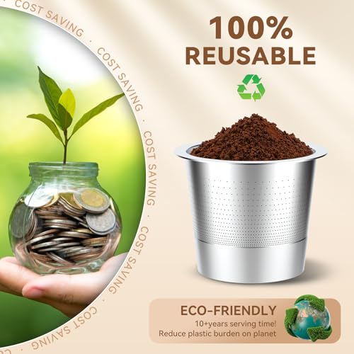 Reusable K Cups Coffee Pods for Keurig 1.0 (4 Count)
