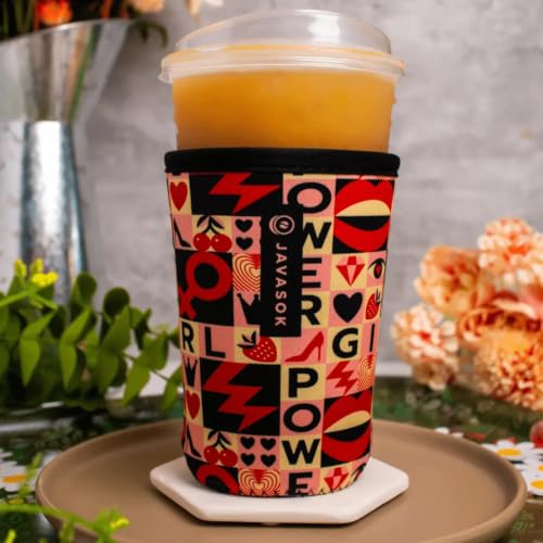 JavaSok Iced Coffee & Cold Soda Insulated Neoprene Cup Sleeve