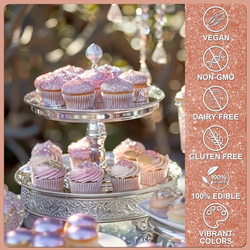 Rose Gold Edible Glitter