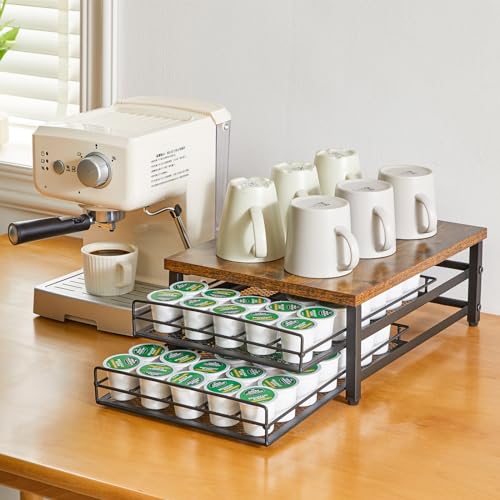 2 Tier Coffee Pod Drawer Holder for K Cup
