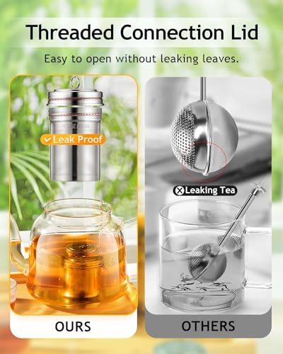 Tea Infuser Extra Fine Mesh Tea Infusers for Loose Tea (2 Count)