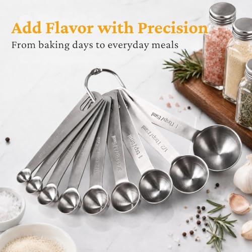23 Pcs Stainless Steel Measuring Spoons Set with Leveler (23 Count)