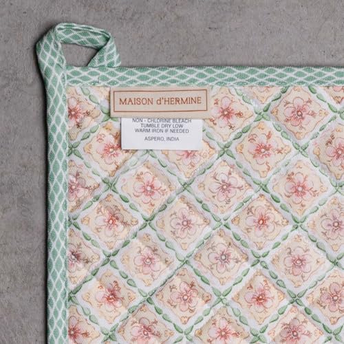 100% Cotton Oven Mitt & Pot Holder Set (2 Count)