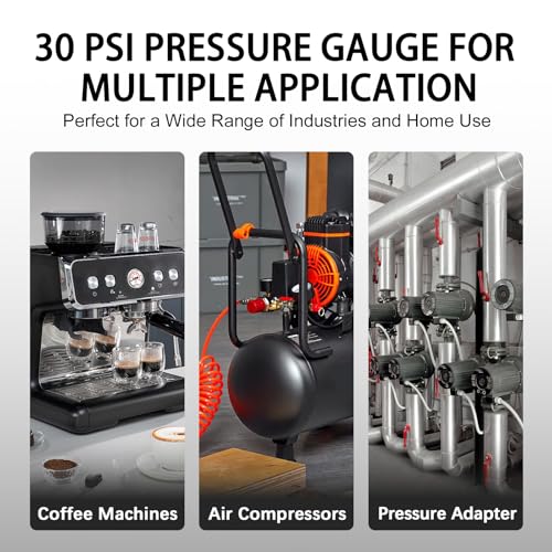 30Psi 200Kpa Mini Pressure Gauge