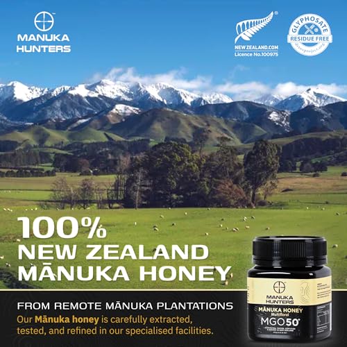 New Zealand Manuka Honey MGO 50 Raw & Pure Monofloral 8.8oz (8.8 Ounce)