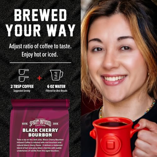 Black Cherry Bourbon Whole Bean Coffee (12 Ounce)