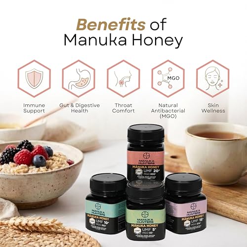 New Zealand Manuka Honey Mixed Gift Set 4 (17.6 Ounce)