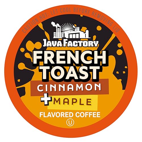 Coffee Pods Cinnamon and Maple Flavored Coffee Compatible with K Cup Brewers Including 2.0 (80 Count)