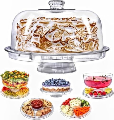 Cake Stand with Dome Cover (6 Count)