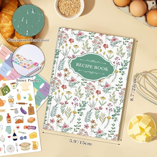Blank Recipe Book Cookbook for 70 Recipes