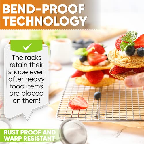 10" x 15" Stainless Steel Cooling Rack for Cooking & Baking