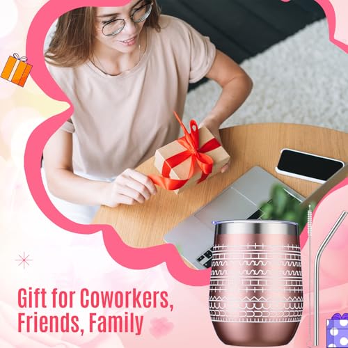 2 Pcs 12 oz Funny Message Coffee Mug Birthday White Elephant Gifts Stainless Steel Insulated Tumblers Wine Cup Gag Gift for for Employee Appreciation Coworkers Friends Father (2 Count)