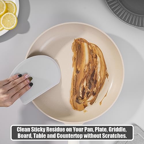 Flexible Curved Edge Silicone Bowl Scraper Dough Scraper Baking Bread