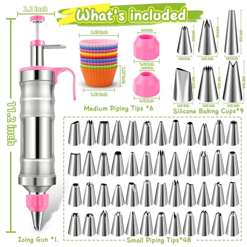 Dessert Decorating Syringe Set (66 Count)
