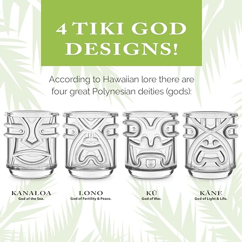 Tiki Cocktail Glasses (4 Count)