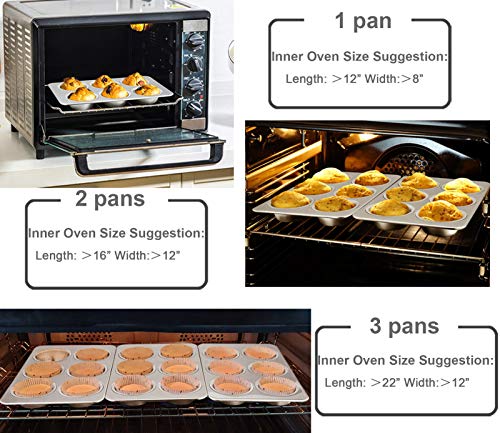 3 Packs Muffin Pan