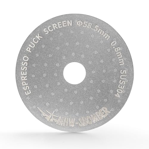58.5mm Espresso Puck Screen with Round Hole Metal Espresso Filter 0.8mm Thickness Coffee Filter for La Marzocco