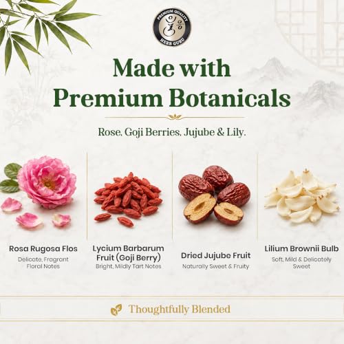Beauty Glow Stress Relief & Relaxation Traditional Chinese Herbal Tea for Modern Wellness