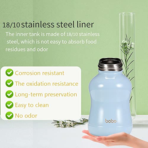 Mini Vacuum Insulated Water Bottle With Bamboo Lid