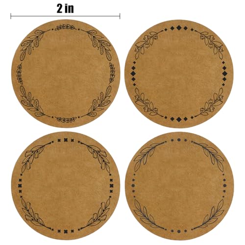 500 Pcs 2" Canning Labels for Jar and Lids (500 Count)