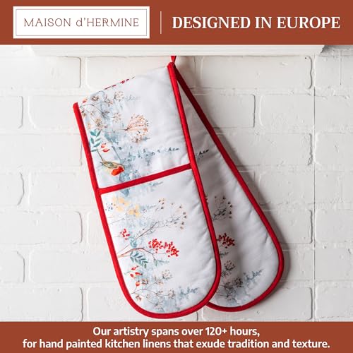 Double Oven Mitts 100% Cotton Double Oven Glove