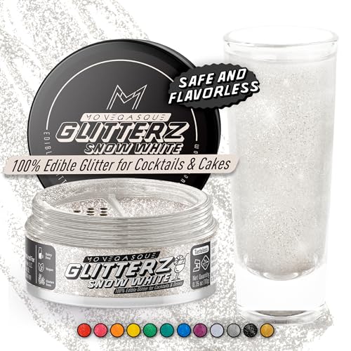Snow White Edible Glitter for Drinks & Cakes
