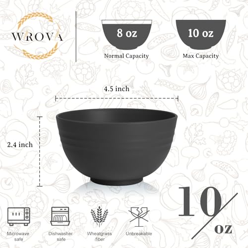 Handy Wheat Straw Bowls Set of 6