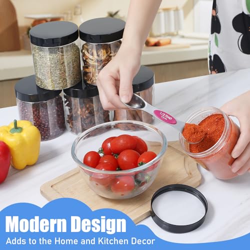 Plastic Jars with Lids (16 Count)