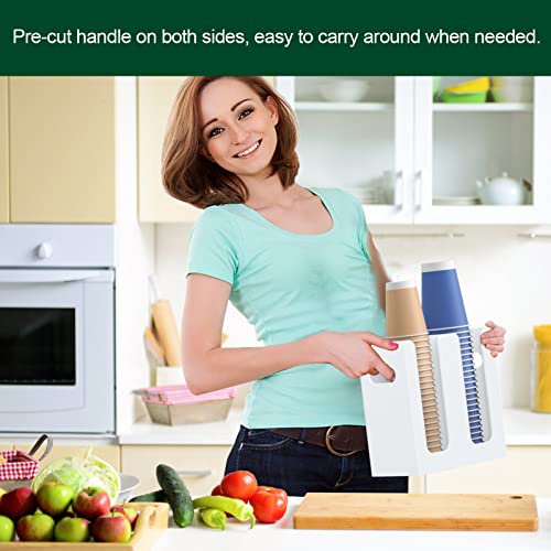 Disposable Coffee Cup Dispenser with Handles