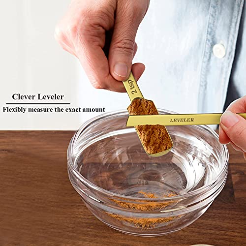 Gold Measuring Cups & Spoons Set of 21