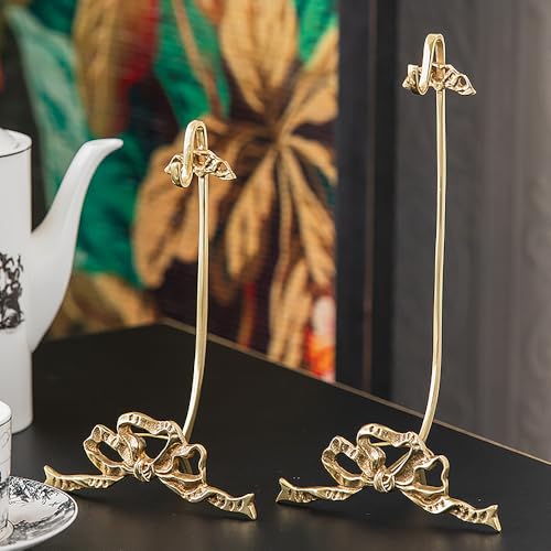 1Pcs Brass Teacup and Saucer Display Stand