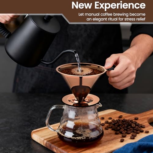 2.0 Upgraded】Pour Over Coffee Dripper