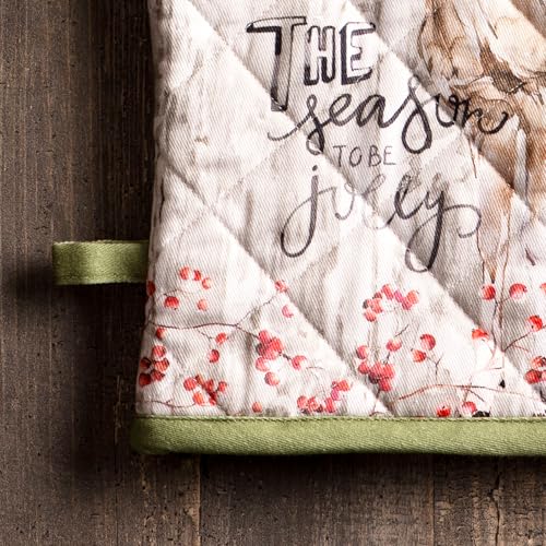 100% Cotton Oven Mitt & Pot Holder Set