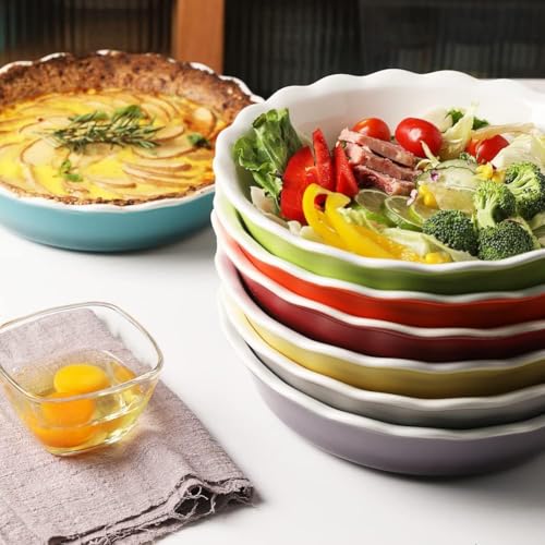 Sweejar Ceramic Pie Pan for Baking