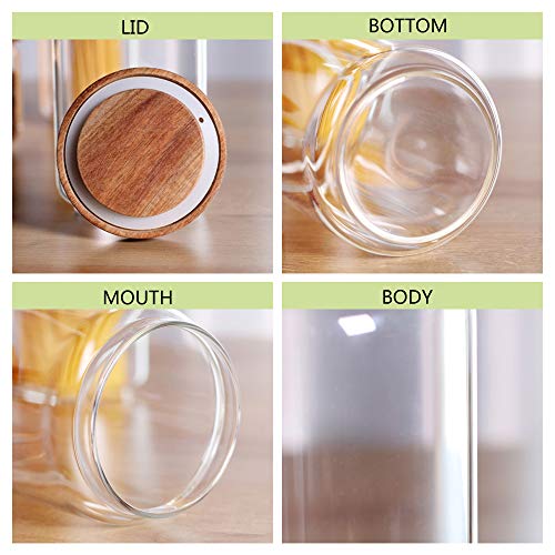 Glass Canisters Set of 5 for the kitchen