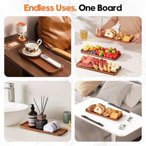 Small Solid Acacia Wood Serving Trays and Platters