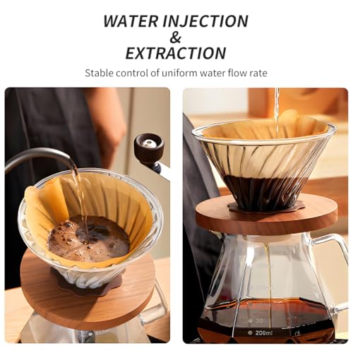 Professional Glass Pour Over Coffee Maker Kit