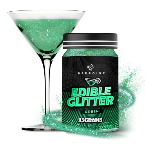 Green Edible Glitter for Drinks 15g