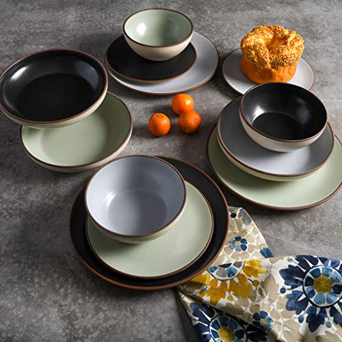 Contempo Classic Double Bowl Dinnerware Set