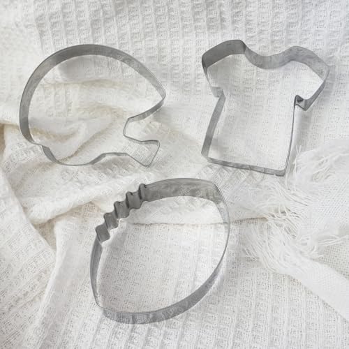 Football Jersey Helmet Cookie Cutters Set (3 Count)
