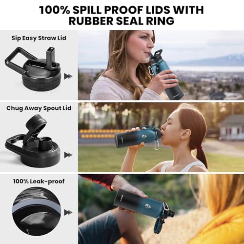 Insulated Water Bottle 40 oz (2 Count)