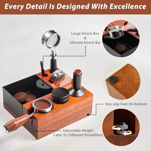 54mm Espresso Tamping Station Knock Box