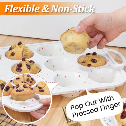 Regular Size Muffin Pan with Metal Reinforced Frame (2 Count)