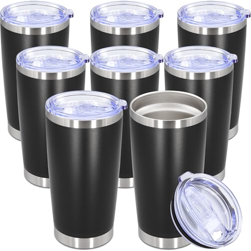20oz Tumbler Stainless Steel Tumbler Coffee Tumbler with Lid Black