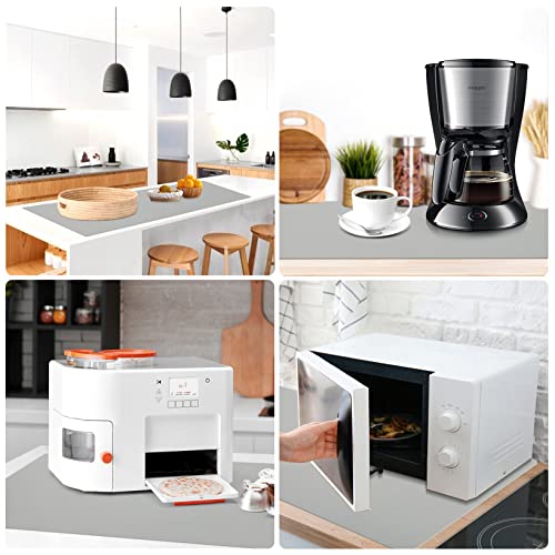Silicone Mats for Kitchen Counter Thicker Extra Large Heat Resistant Mats Countertop Protector Liners for Bottom of Oven Air Fryer Coffee Maker