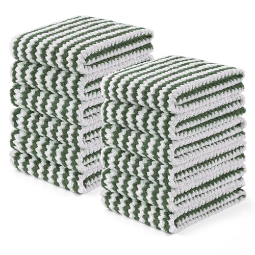 12 Pack Coral Velvet Kitchen Towels (12 Count)