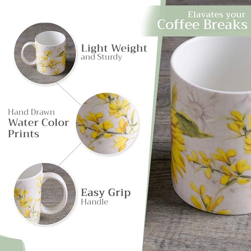 Coffee Mug with Handles Tea Cups (2 Count)