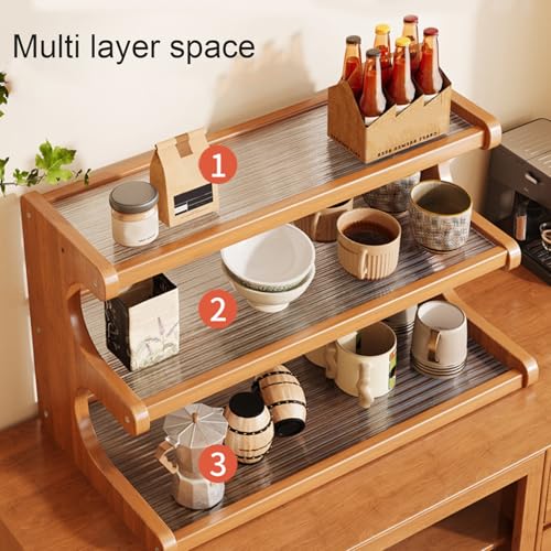 3 Tier Wooden Mug Holder Countertop