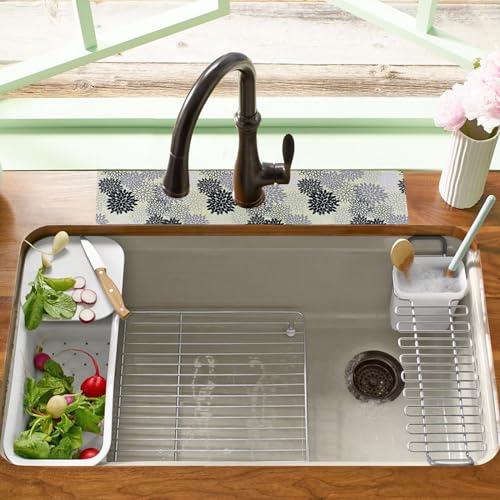 19.5" x 12" Dish Drying Mat & 24" x 5.5" Sink Splash Guard