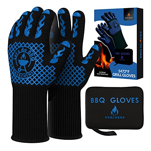 BBQ Grill & Oven Gloves 1472°F Heat Resistant (16.16 Ounce)